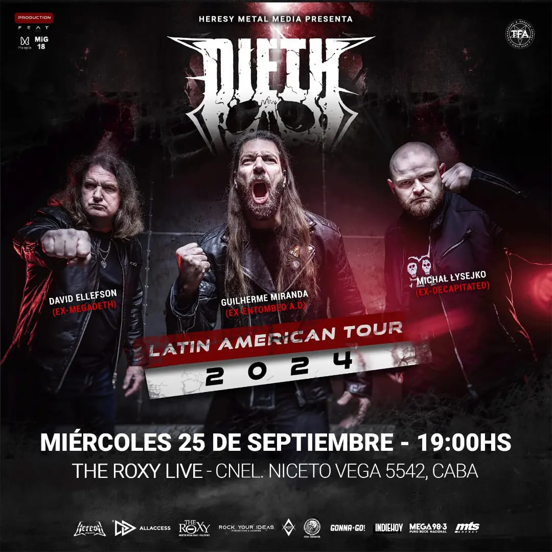 [Conciertos] Dieth presentará su primer álbum de estudio “Back to Hell” en Argentina.