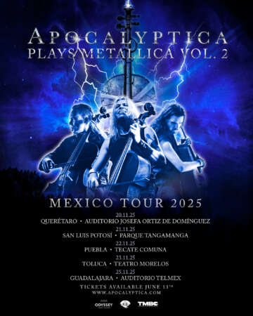 Promete ser inolvidable: Apocalyptica anuncia tour por México.