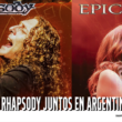 [Noticia] Epica y Rhapsody Anuncian su regreso a Argentina en 2027