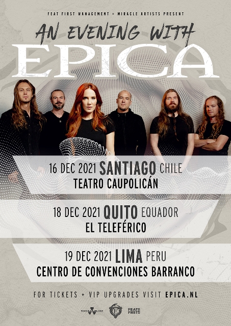 Epica tour Latinoamerica 2021